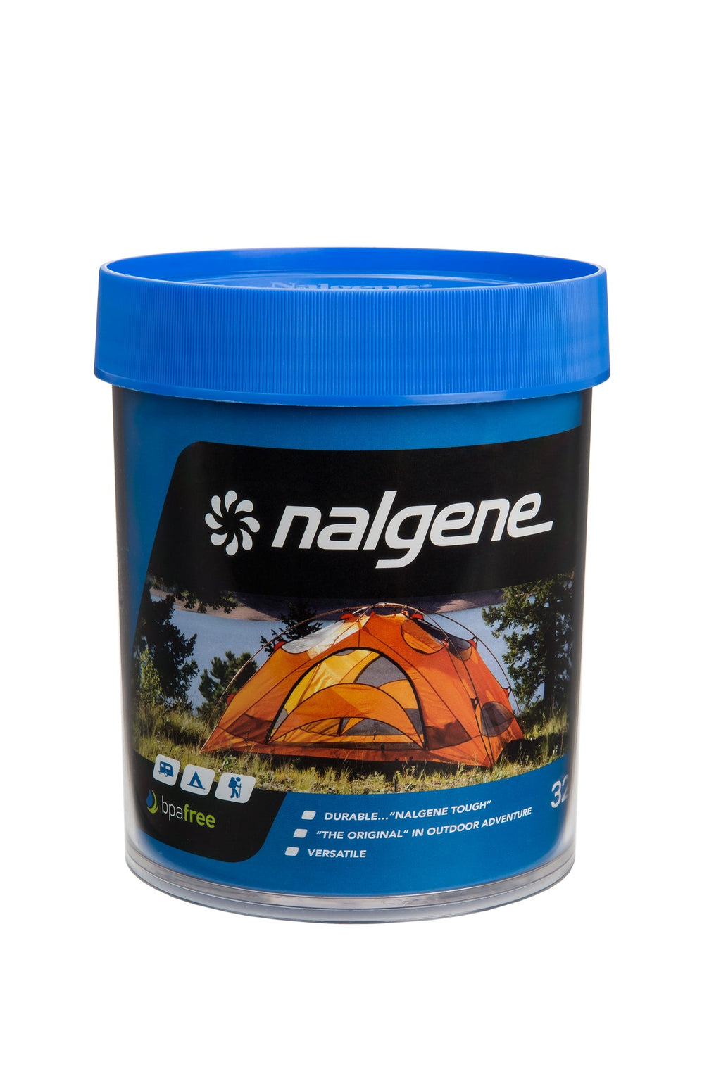 Nalgene product view: 32oz Storage Jar – Blue Lid F6 — 32oz Storage Jar – Blue Lid