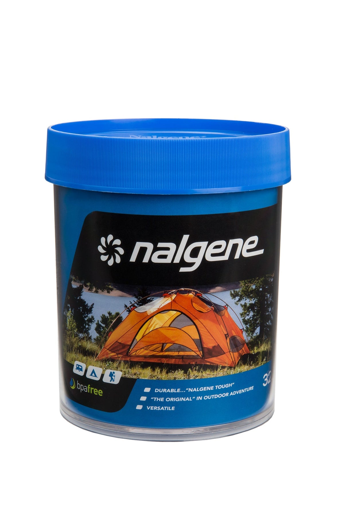 Nalgene product view: 32oz Storage Jar – Blue Lid F6 — 32oz Storage Jar – Blue Lid