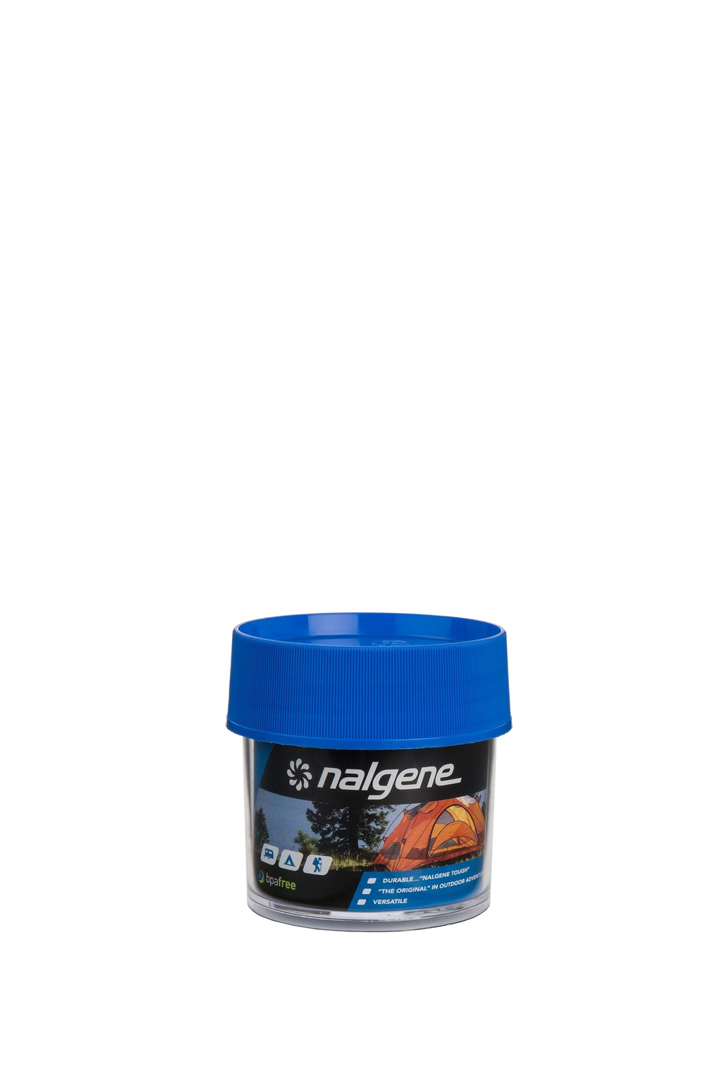 Nalgene product image: 4oz Storage Jar – Blue Lid G1 — 4oz Storage Jar – Blue Lid