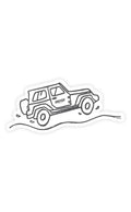 Nalgene product image: SUV Sticker P4 — SUV Sticker