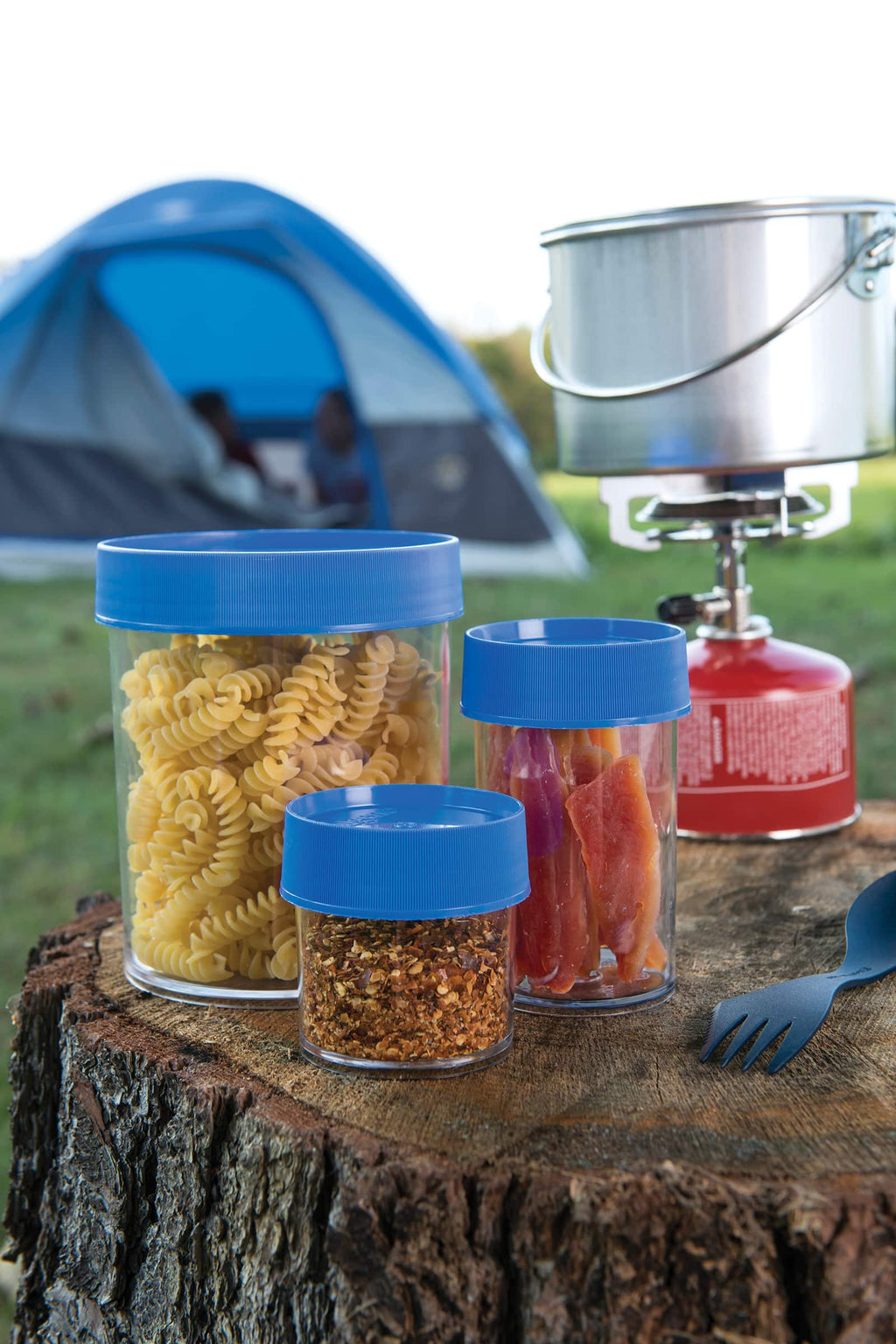 Nalgene product view: 16oz Storage Jar – Blue Lid Q5 — 16oz Storage Jar – Blue Lid