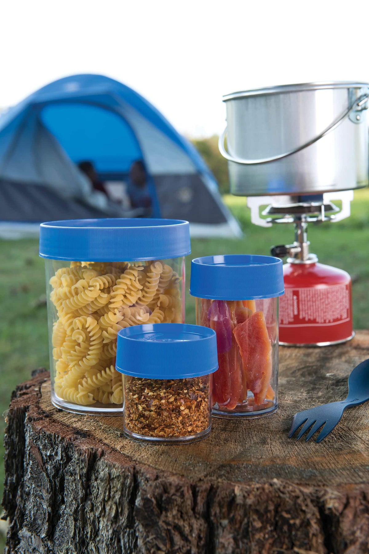 Nalgene product view: 16oz Storage Jar – Blue Lid Q5 — 16oz Storage Jar – Blue Lid