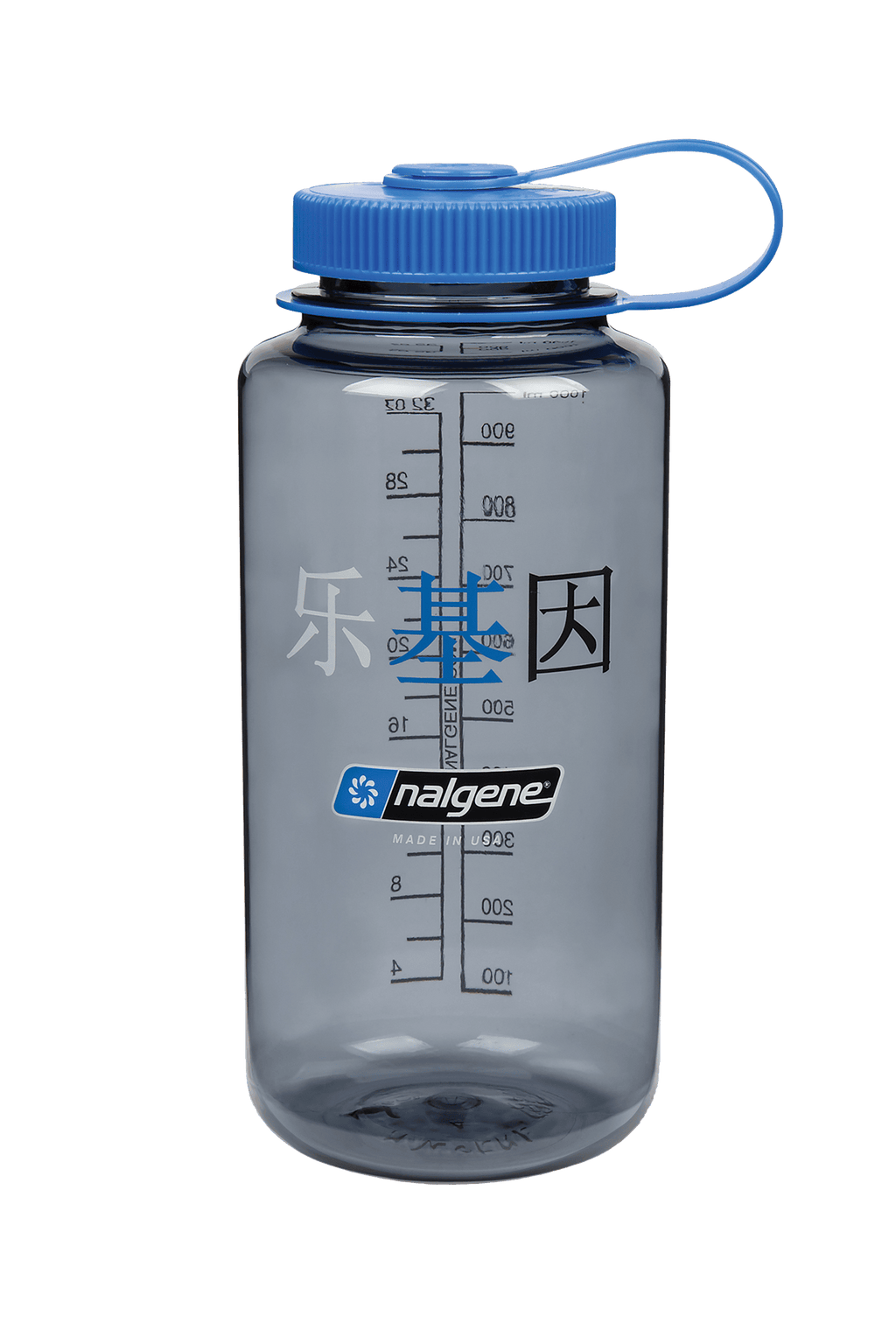 Nalgene product image: 32oz Wide Mouth “Happy Gene” Bottle L7 — 32oz Wide Mouth “Happy Gene” Bottle
