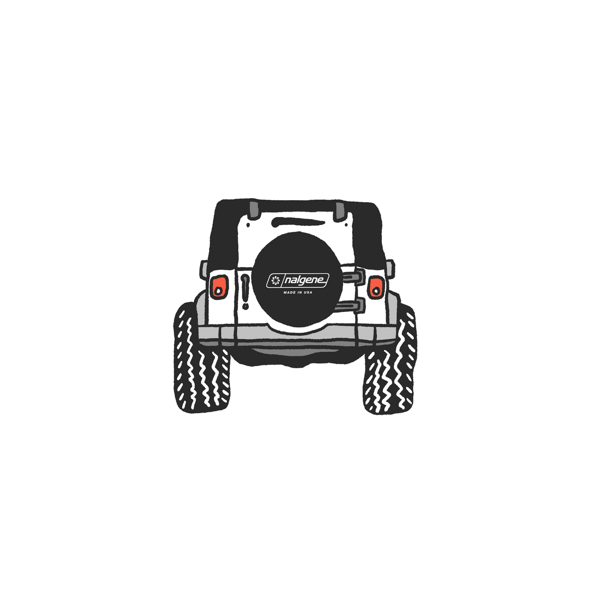 Nalgene product detail: Four Wheeling Sticker O2 — Four Wheeling Sticker