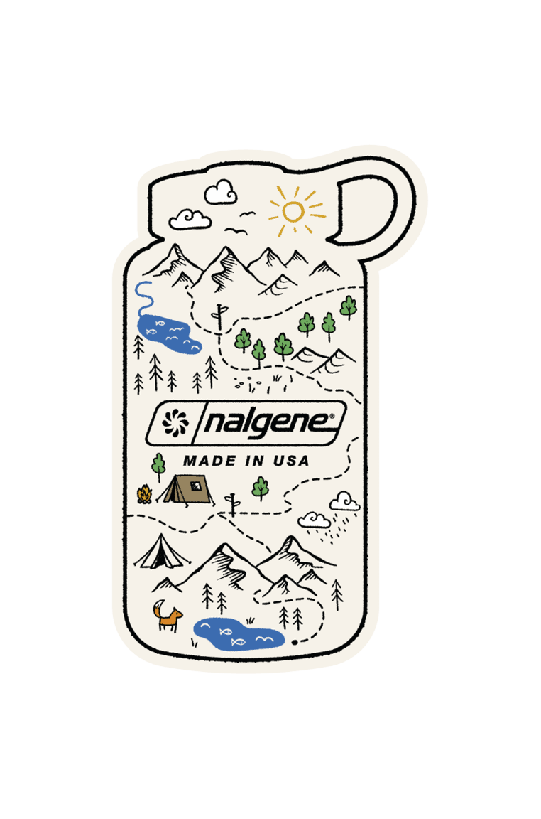 Nalgene Bottle Map Sticker — Nalgene Bottle Map Sticker E3