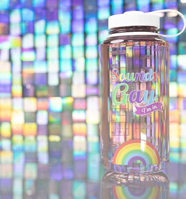 Nalgene product view: 32oz Wide Mouth Pride Bottle K7 — 32oz Wide Mouth Pride Bottle