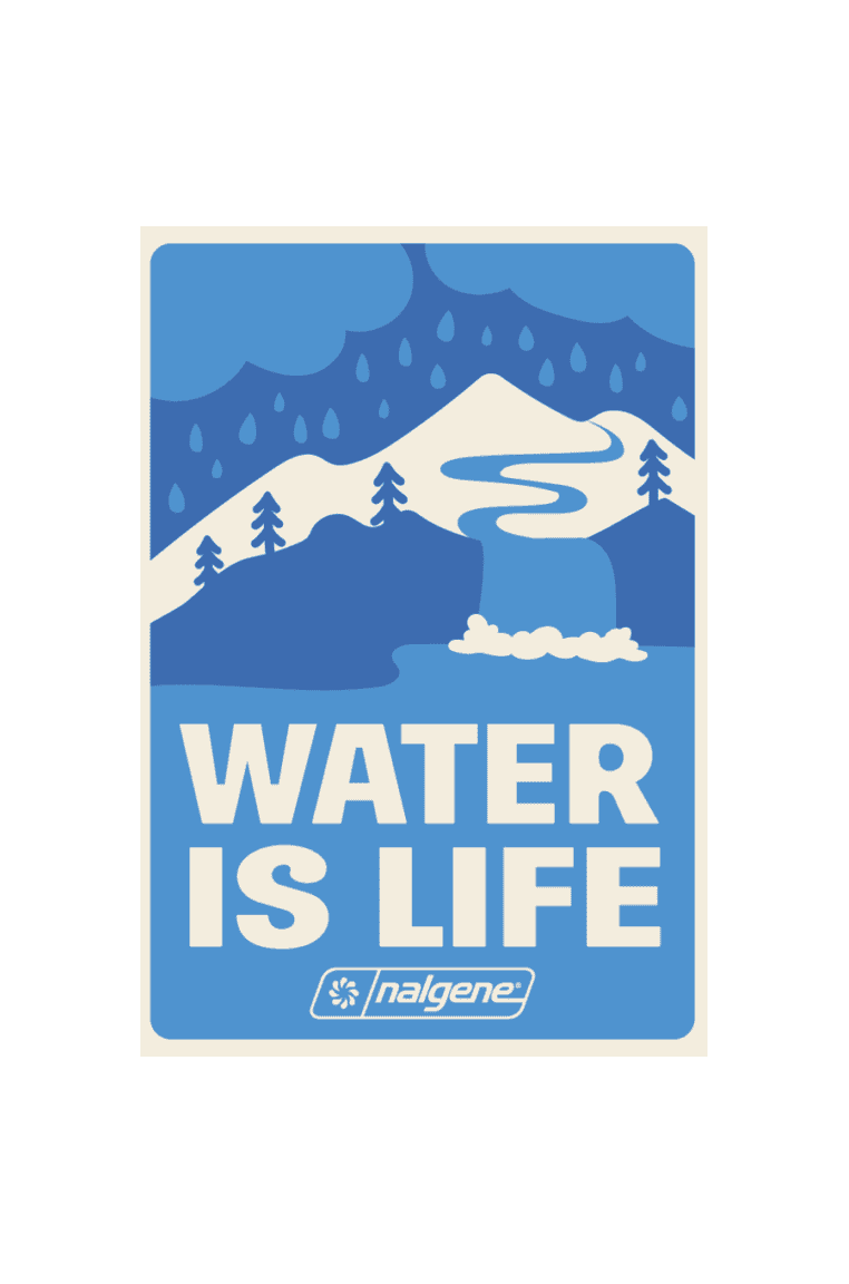Nalgene product view: Water Is Life Sticker R7 — Water Is Life Sticker