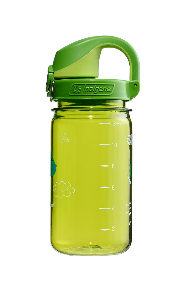 Nalgene product view: 12oz On-The-Fly Kids Lock-Top Bottle with Graphics E8 — 12oz On-The-Fly Kids Lock-Top Bottle with Graphics